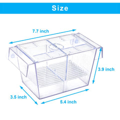 DaToo caja de cría para acuario, aislamiento seguro, tranquilidad para los peces.