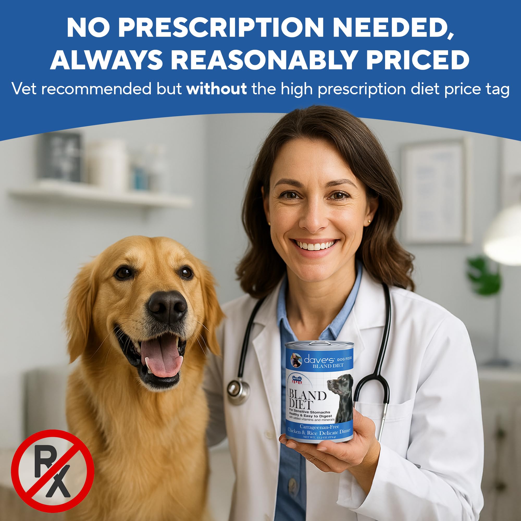 Textura suave de Dave's Pet Food Dieta Blanda, ideal para masticación y deglución.