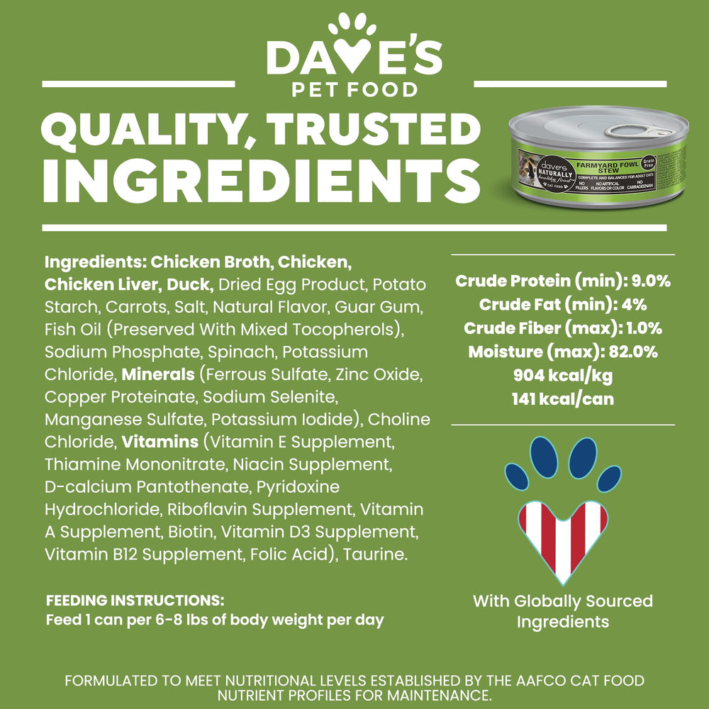 Dave's Pet Food: fórmula sin granos para gatos sensibles.
