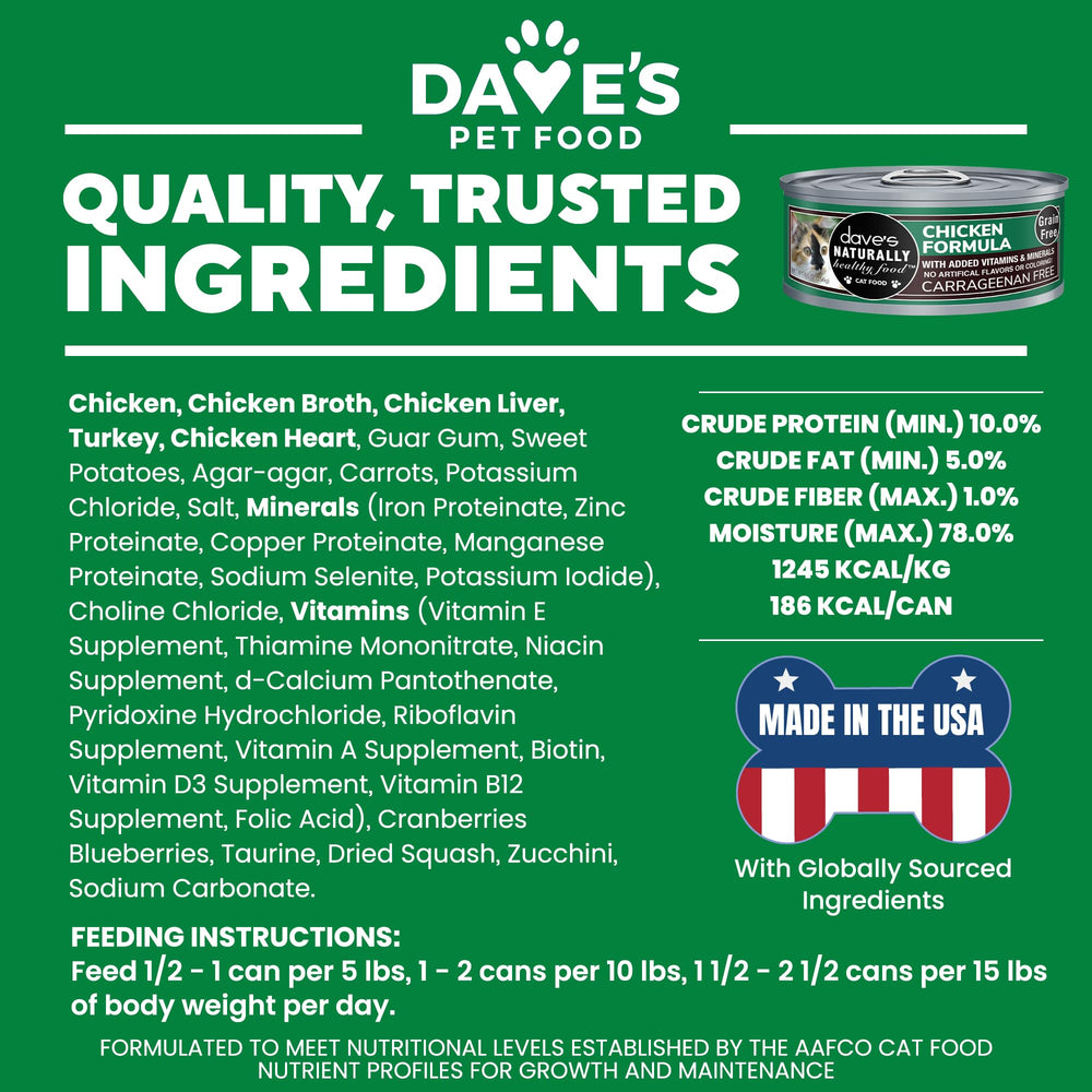 Dave's Pet Food: pack de 24 latas para compra conveniente.