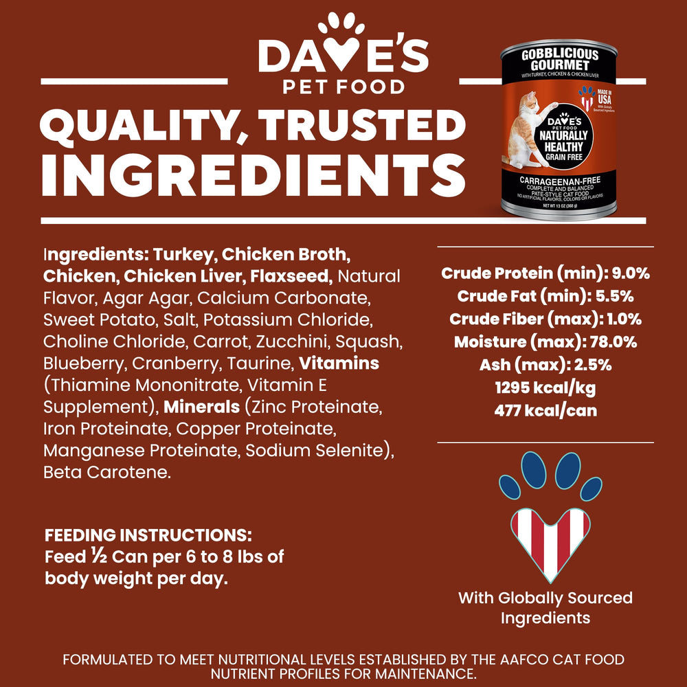 Dave's Pet Food Sin grano y sin colorantes.