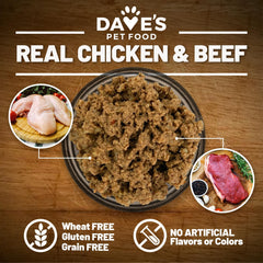 Dave's Pet Food fórmula sin granos ni colorantes artificiales