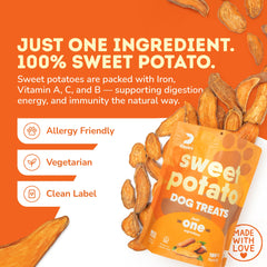 Davie's Naturals snacks de batata dulce, ingrediente único, apto para dietas sin granos