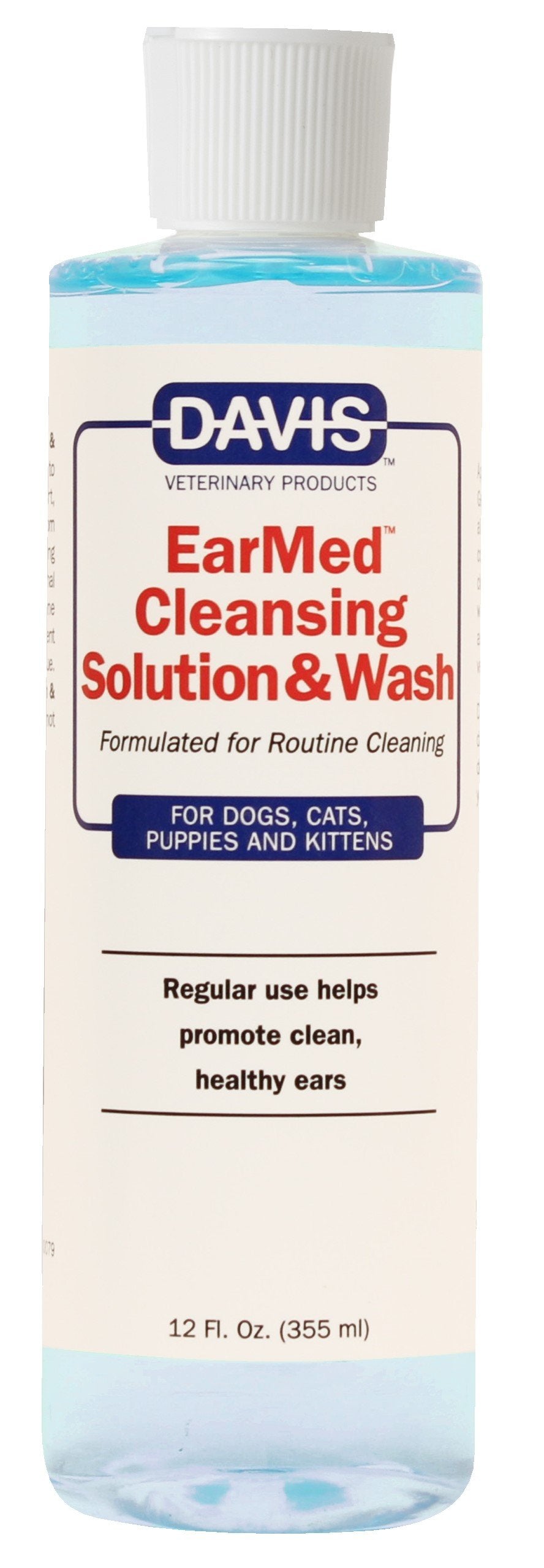 Davis Earmed botella 12 oz para limpieza suave de oídos.