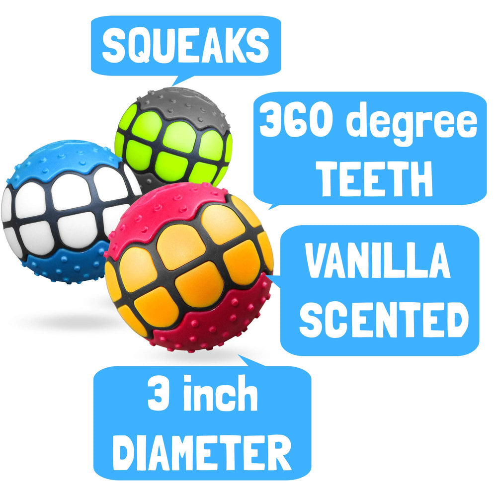 Dawg Grillz bola-sonora, perfecta para perros que disfrutan del sonido al jugar.