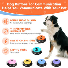 DCIAER botones para perros, grabaciones repetibles para enseñar comandos básicos.