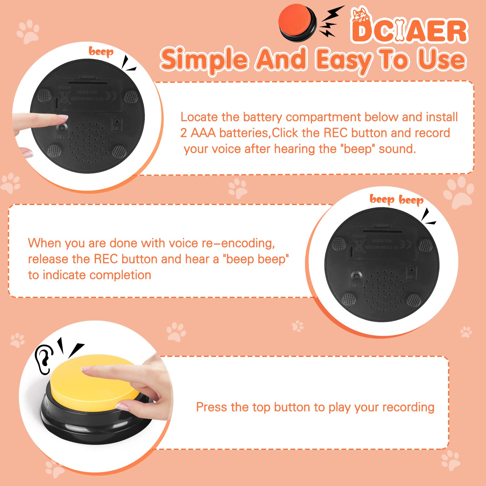 DCIAER set completo, diseño en ABS y entretenimiento responsable.
