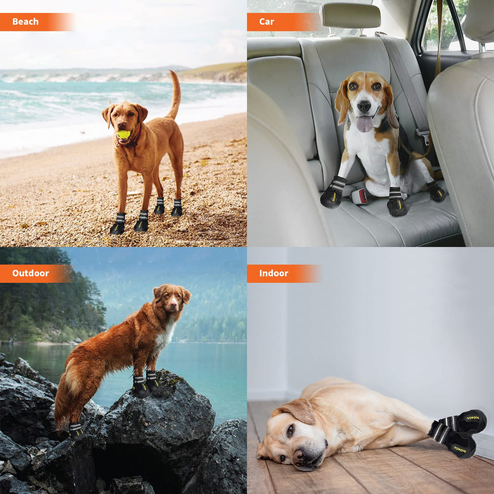 DcOaGt Zapatos para perro invierno: suela resistente en superficies frías.