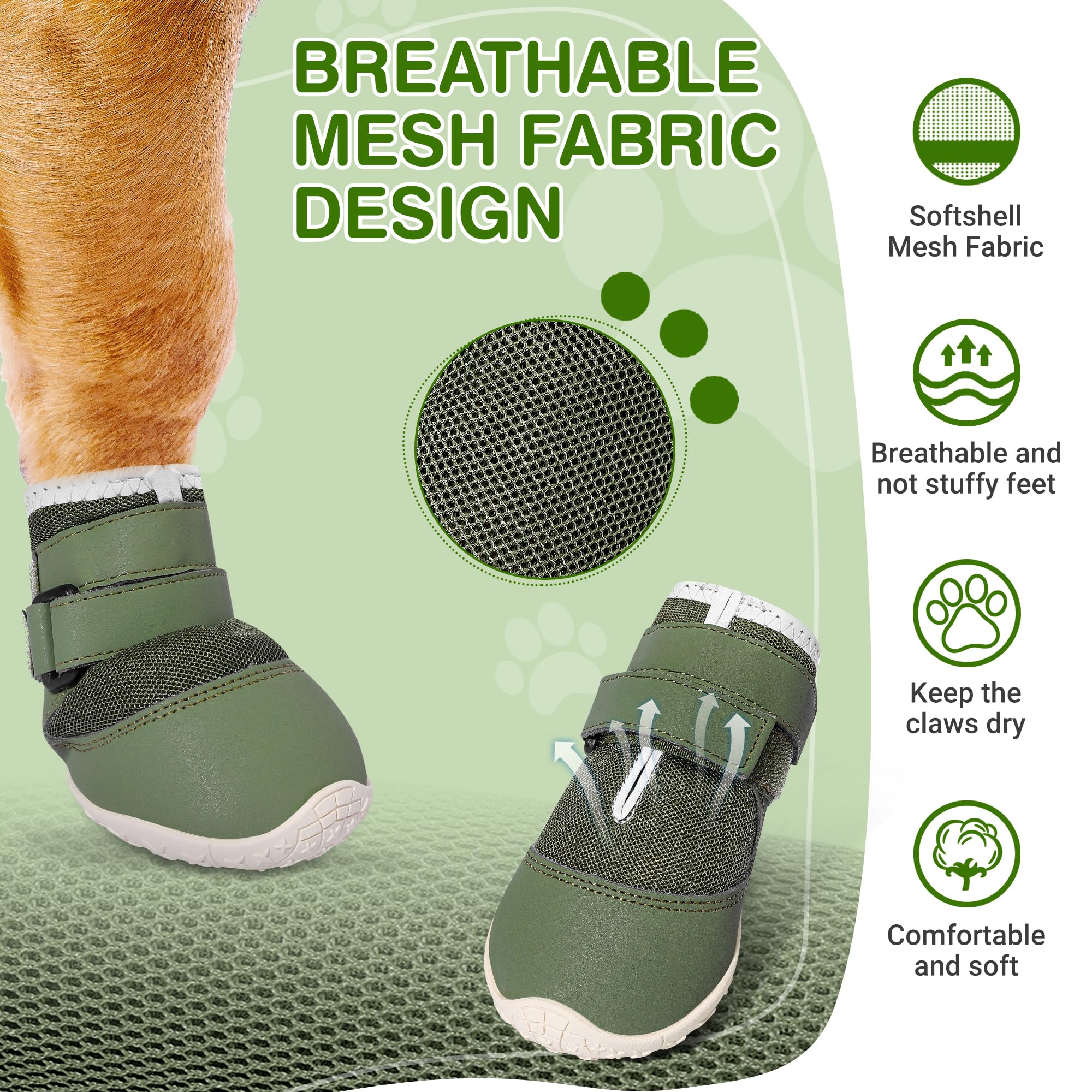 DcOaGt Zapatillas para Perros XXL, enfoque en malla transpirable para confort