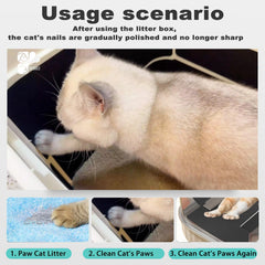 DCSUCC tiras adhesivas para gatos, instalación rápida en la caja de arena.