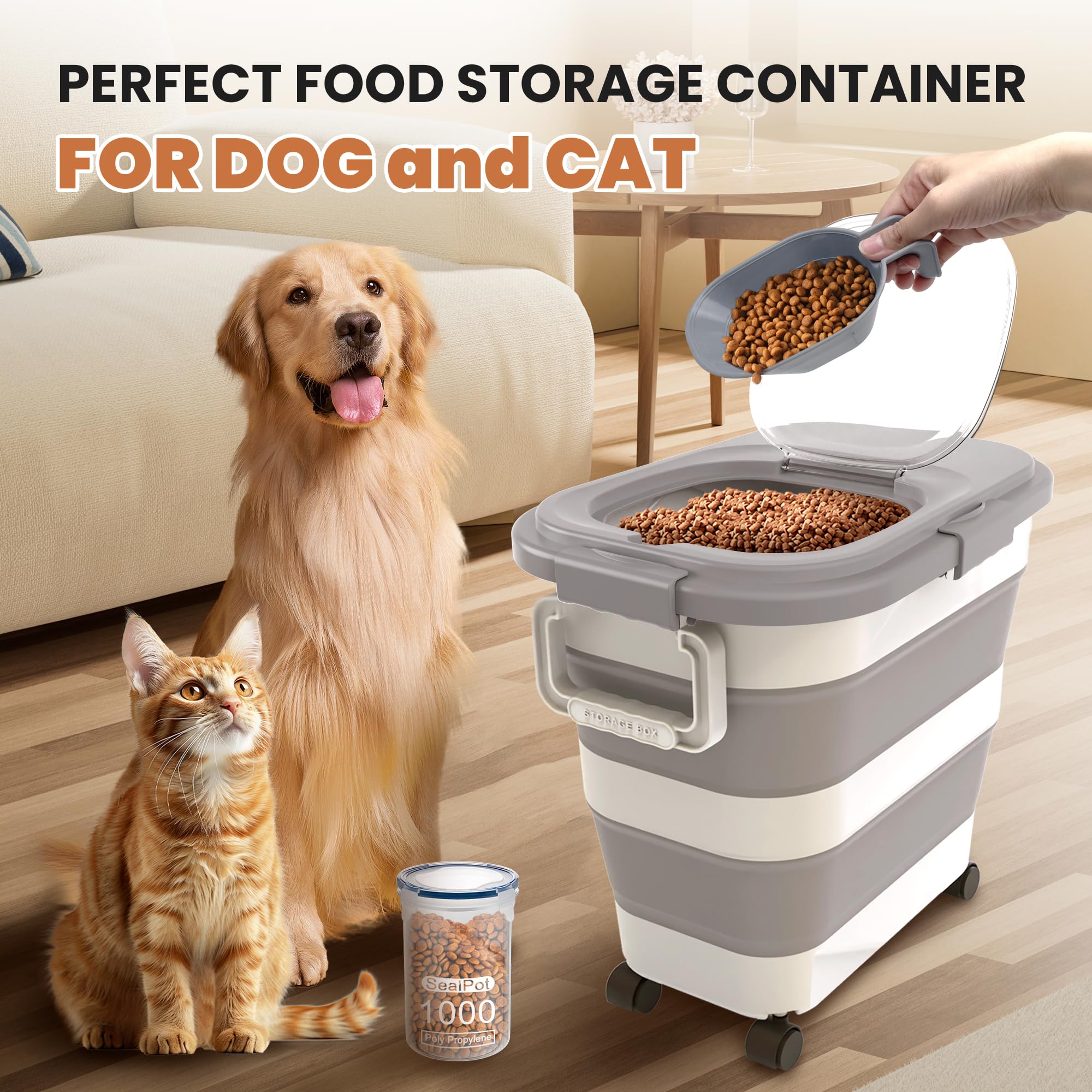 Almacenamiento versátil de mascotas y hogar con DDMOMMY