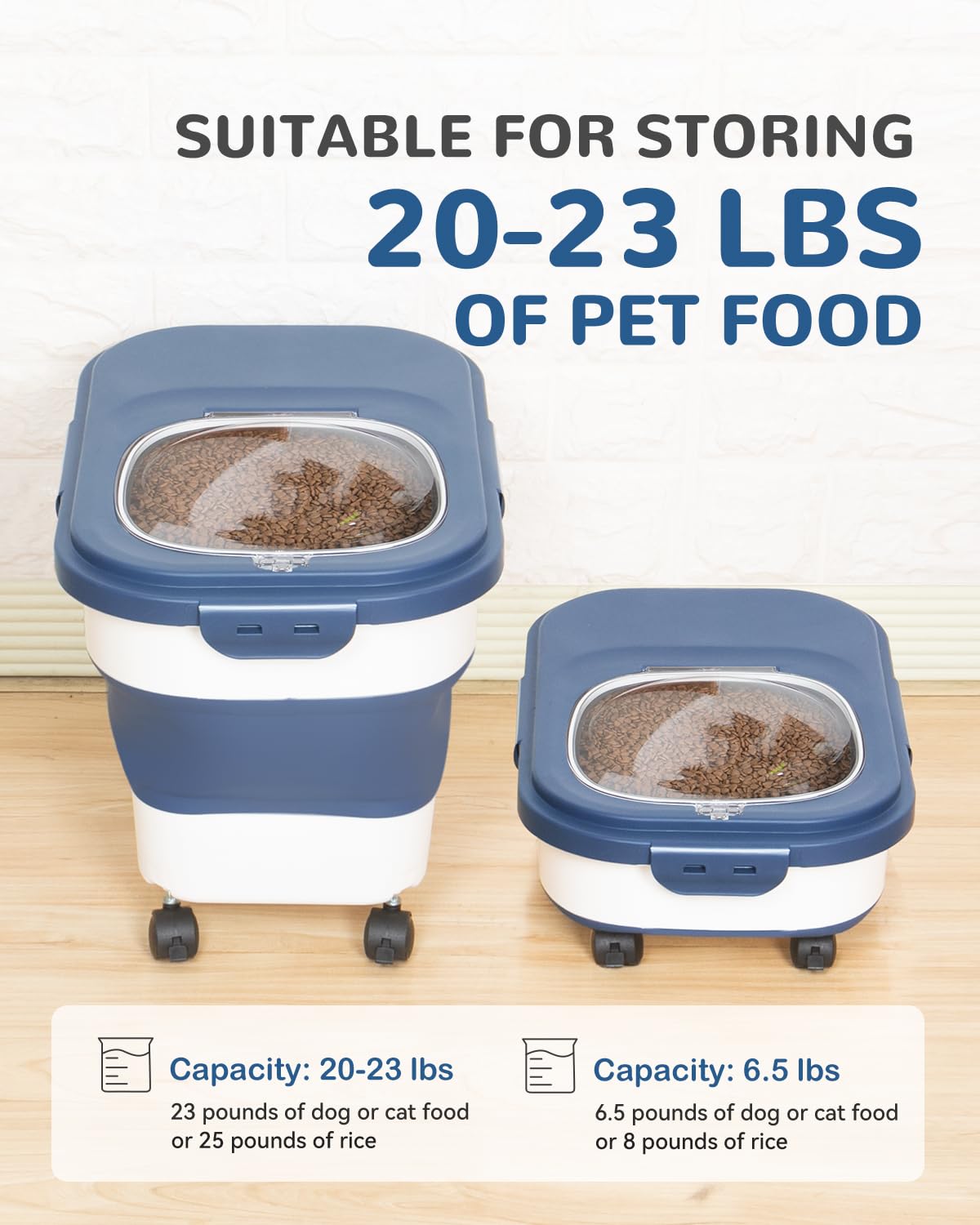 DDMOMMY capacidad-23libras para perros y gatos ayuda a abastecer varias comidas
