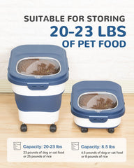 DDMOMMY capacidad-23libras para perros y gatos ayuda a abastecer varias comidas