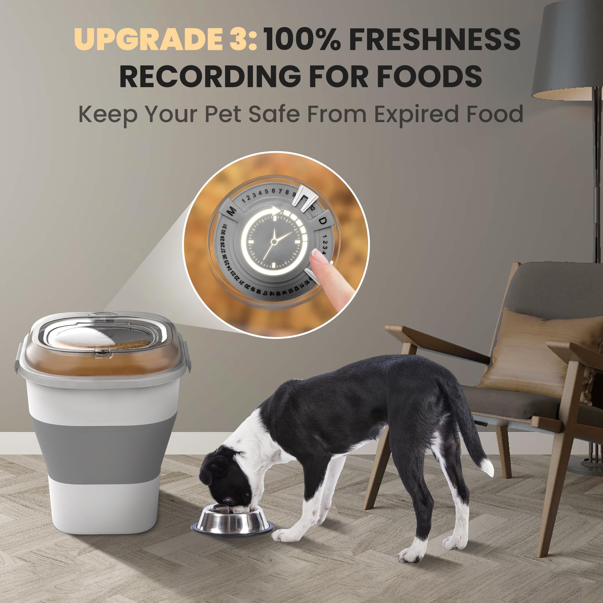 DDMOMMY capacidad de 35 libras para comida de perros o gatos
