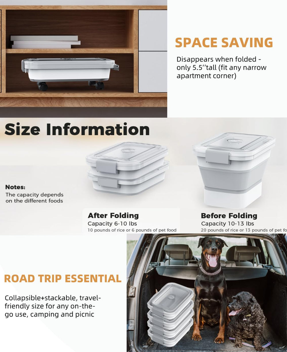 DDMOMMY forma plegable para optimizar espacio en la despensa