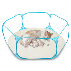 Caja nido DDOTLUNA para gatos, plegable, parto cómodo y almacenamiento fácil.