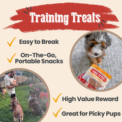 Farm To Pet entrenamiento-perro-carne: trocito crujiente de proteína para educación.