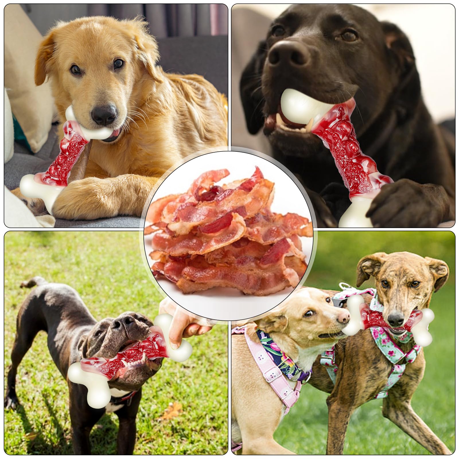 DEBAK juguete con sabor a tocino, invita a jugar y masticar
