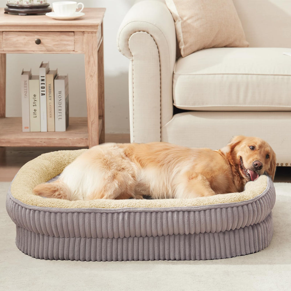 DEBANG HOME cama ovalada para descanso cómodo y seguro.