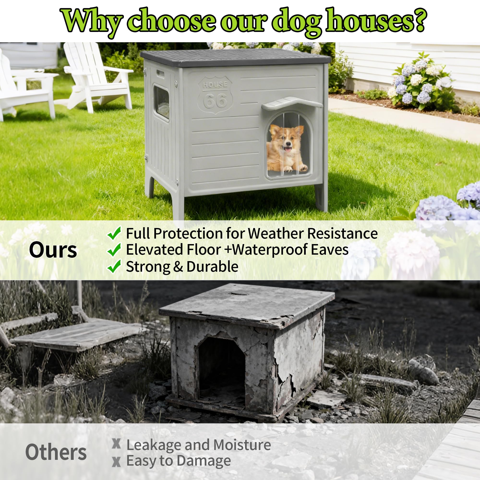 Deblue refugio para mascotas interior seco y ventilado gracias a doble pared