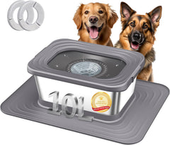 Bebedero Decflow 10L en acero inoxidable para perros grandes, ideal para uso diario