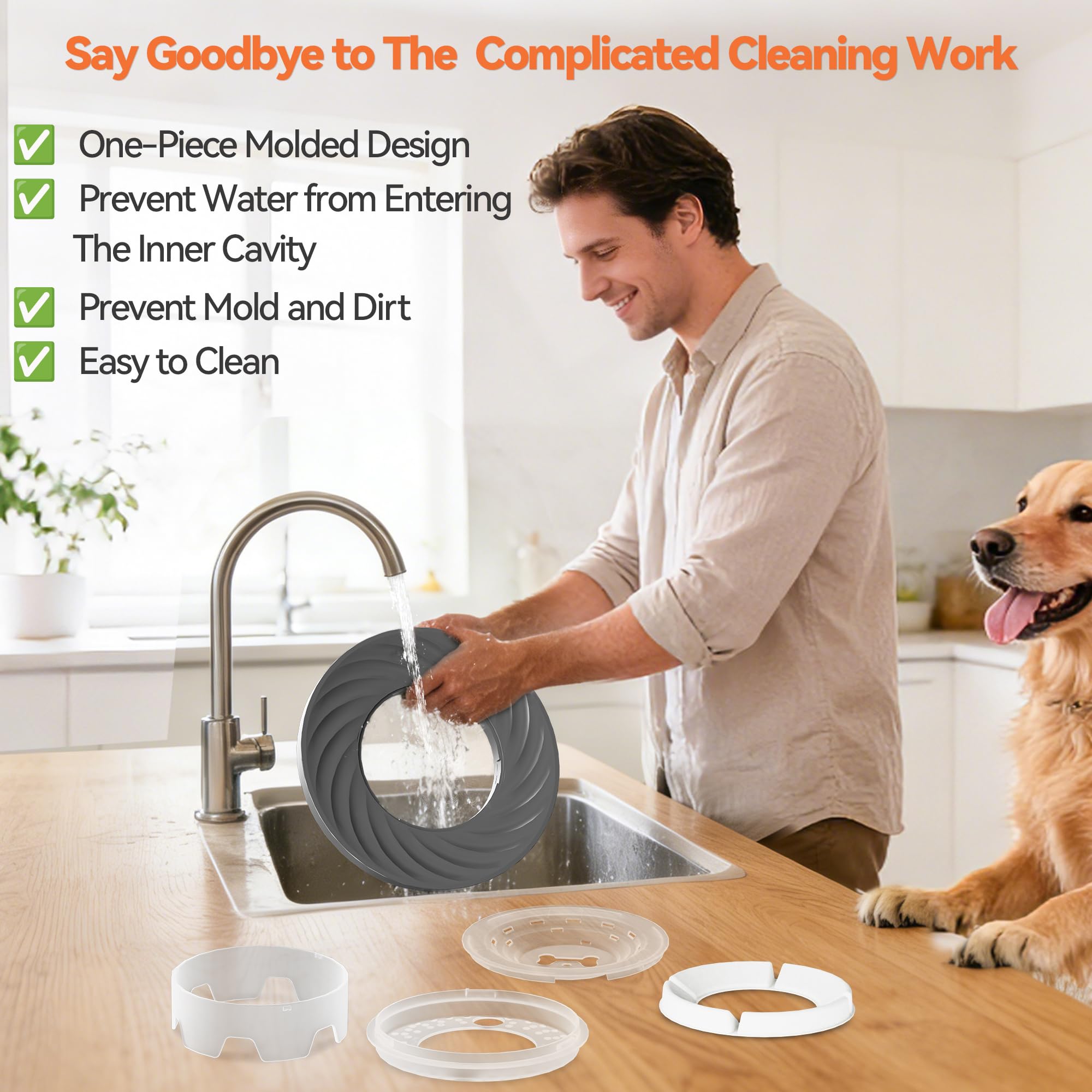 Decflow filtro agua impurezas, agua más clara para tu mascota.