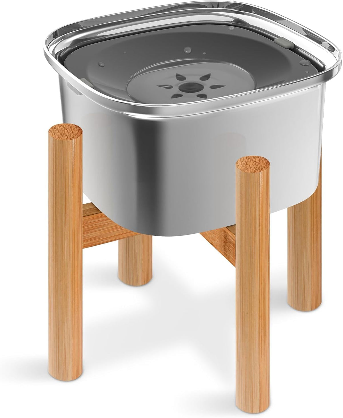 Decflow taza de agua para perros elevada 3L, cómodo para beber