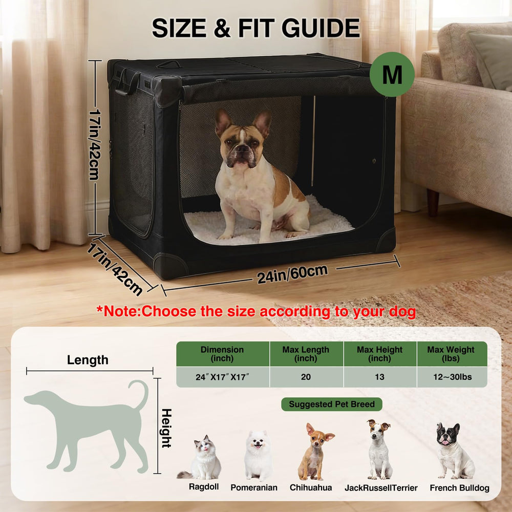Deekuiwi caja-perro-malla-ventilada, flujo de aire y confort