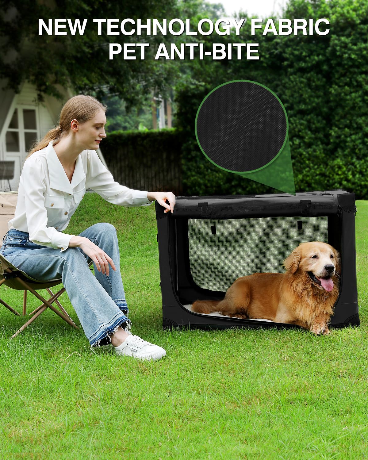 Deekuiwi caja-perro-medidas-24x17x17, tamaño adecuado para mascotas pequeñas