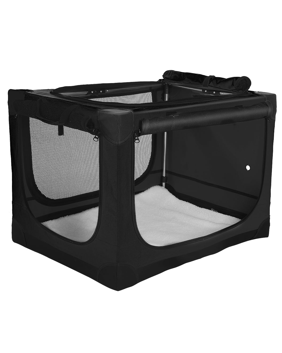 Jaula blanda Deekuiwi plegable para perros, 33x25x25, ideal para viajes.