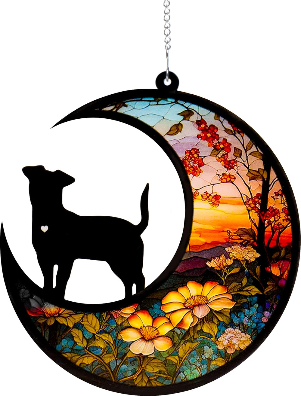 DeerZone memorial perro, ornamento de luz acrílica que brilla al sol