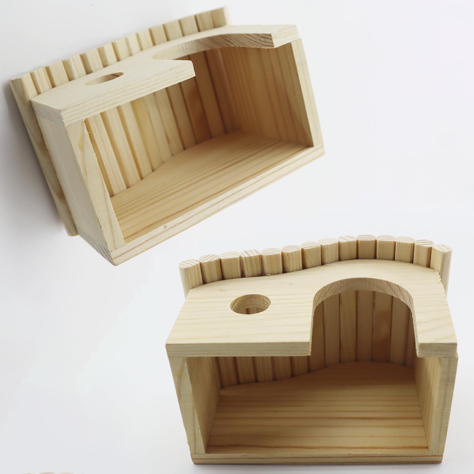 DEFKIYT interior cómodo para hámster con diseño bosque