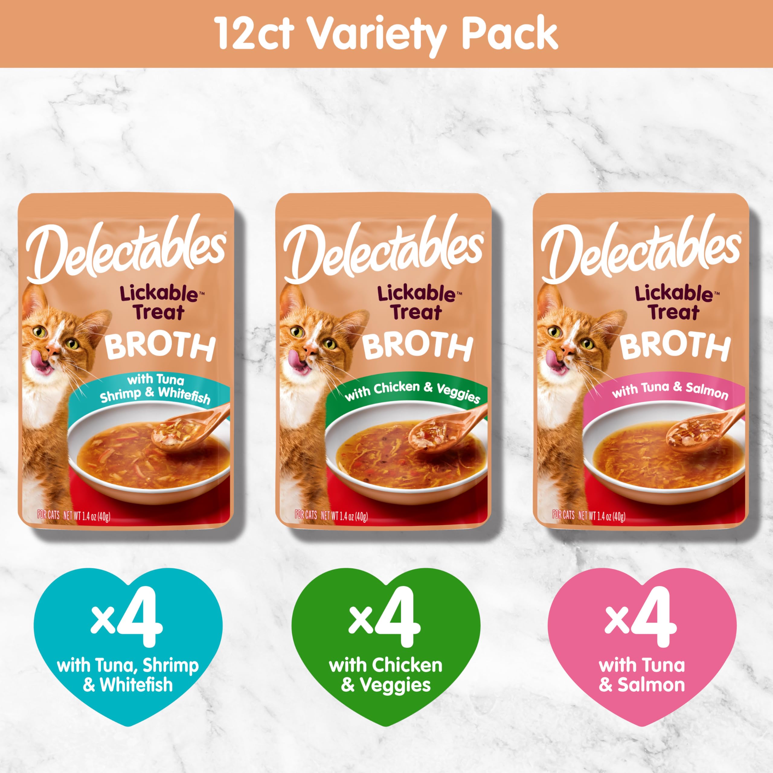 Delectables bouillons savoureux, sachet assortiment-pack: variété pour découvrir ses saveurs préférées