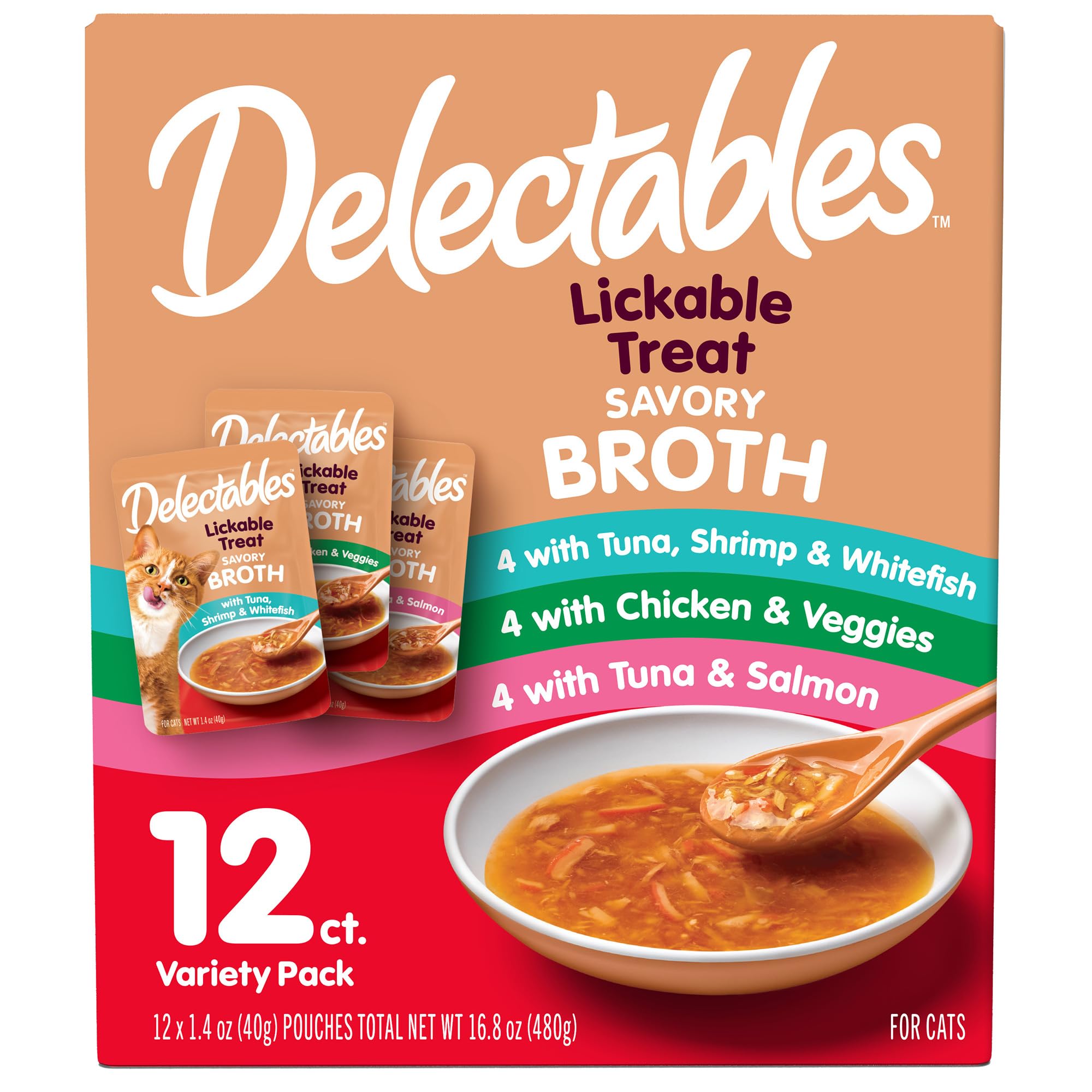 Delectables bouillons savoureux, sachet thon: topping parfait pour varier les repas
