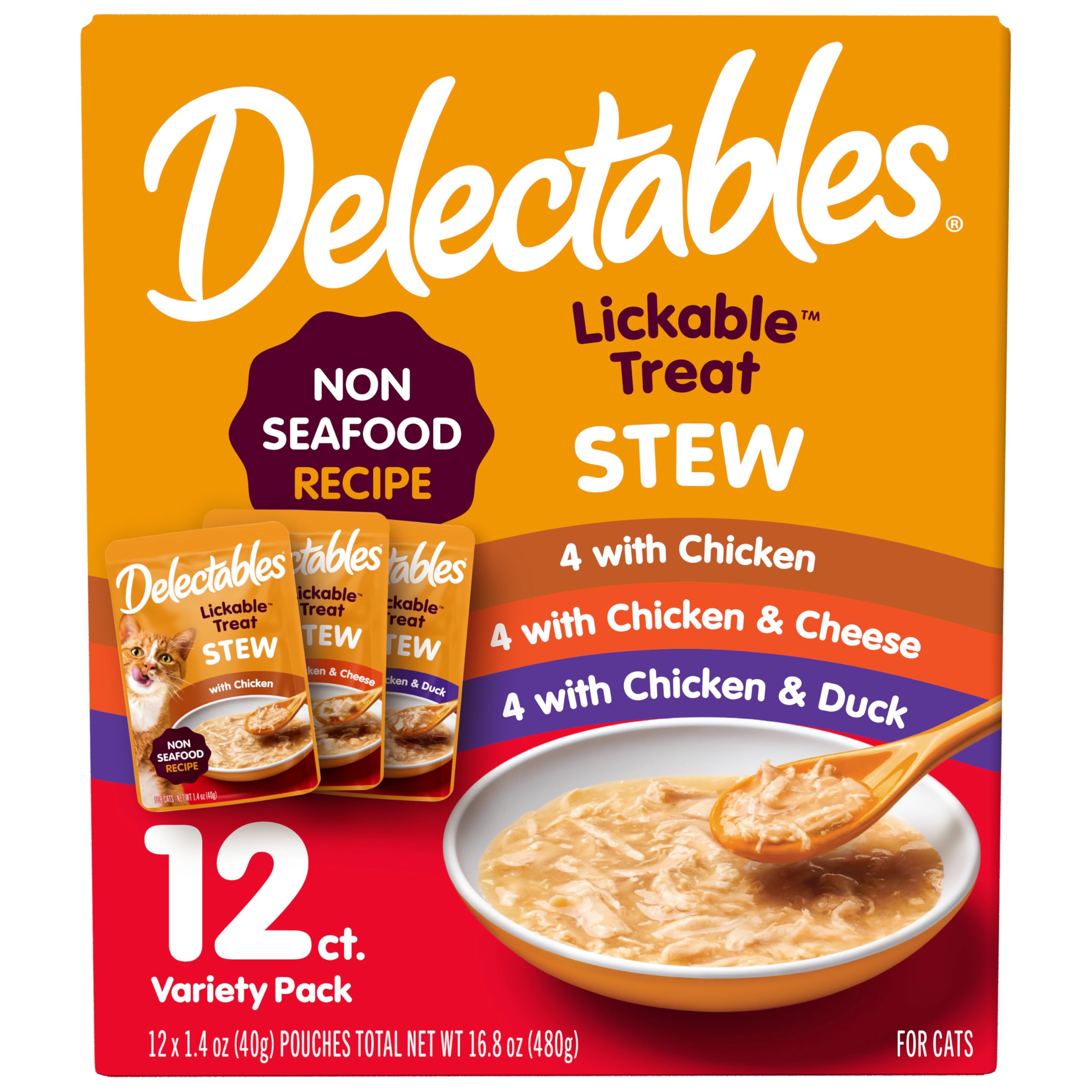Delectables, pochettes ragoût sans fruits de mer, lot pratique pour repas.