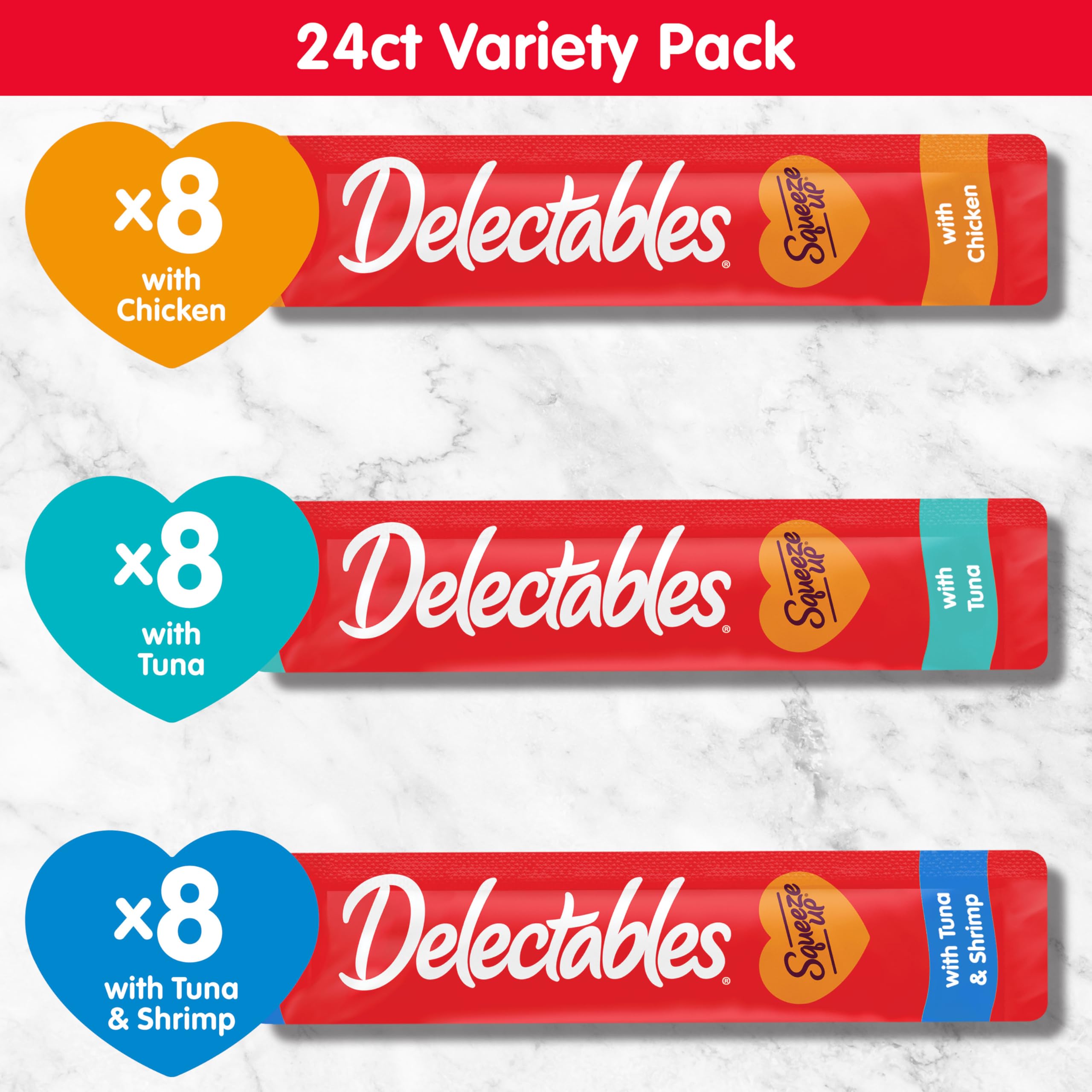Delectables Squeeze Up: sin granos, snack diario para gatos