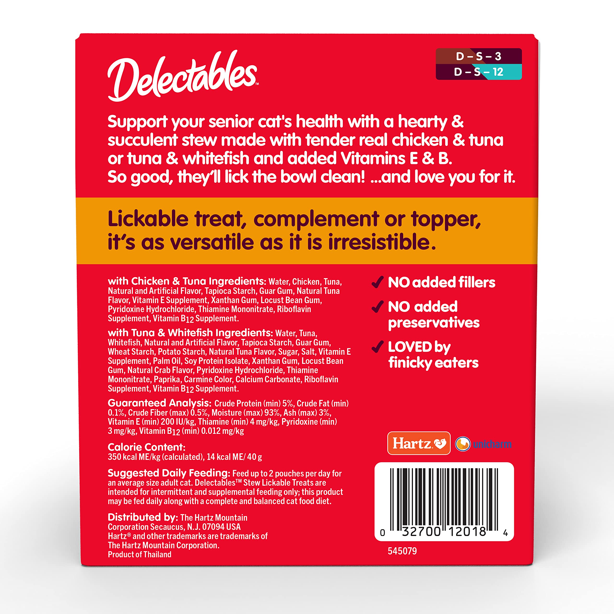 Delectables Stew Senior, sachet individuel thon, snack rapide