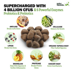 Deley Naturals Dog Probiotic Chews textura suave para masticación diaria