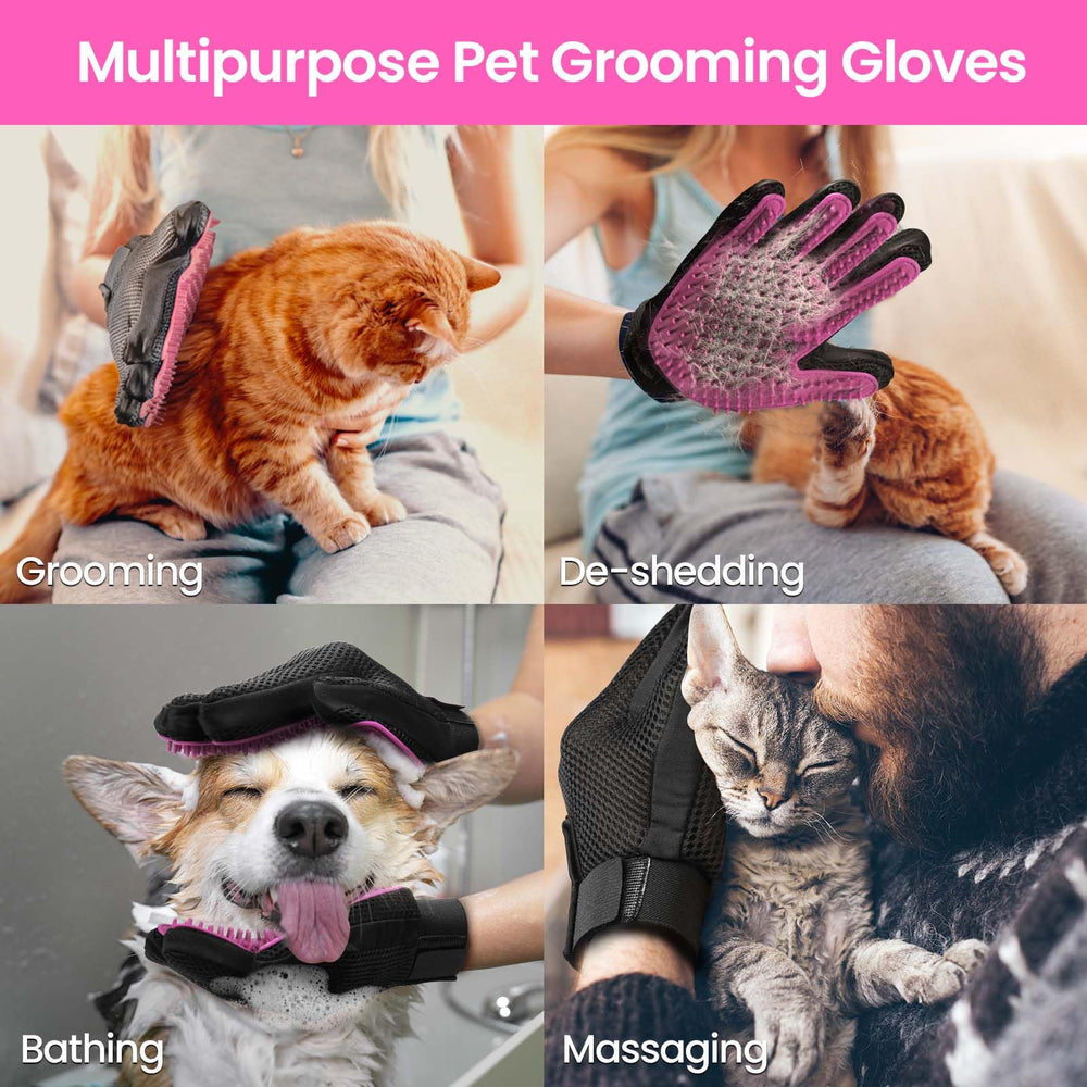 DELOMO guantes para mascotas, uso para pelo suelto, facilita la retirada.
