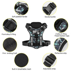 Patchs Demigreat Service Chien, cinq patchs pour entraînement et identification.