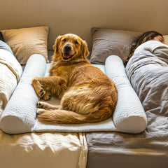 DenMate cama para perros con refuerzos de algodón en los laterales para mayor comodidad nocturna