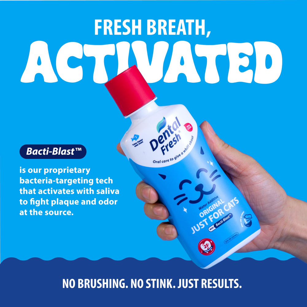 Dental Fresh Gato: fórmula con sabor a atún para gatos exigentes.