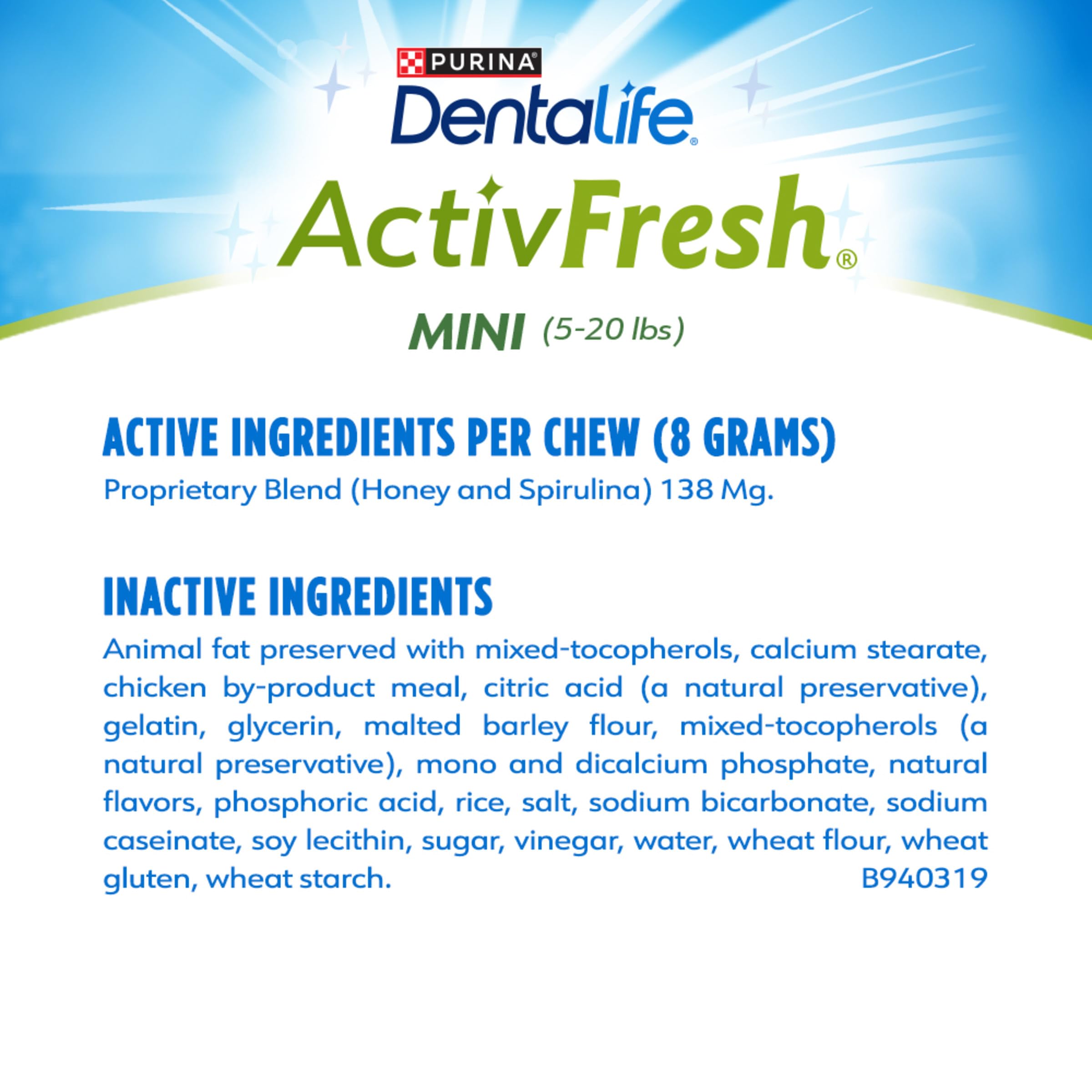 Dentalife ActivFresh: cuidado bucal diario para perros pequeños