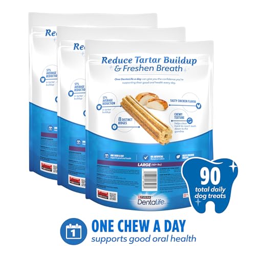 Dentalife bocadillos dentales para perro grande: recompensa diaria de cuidado dental