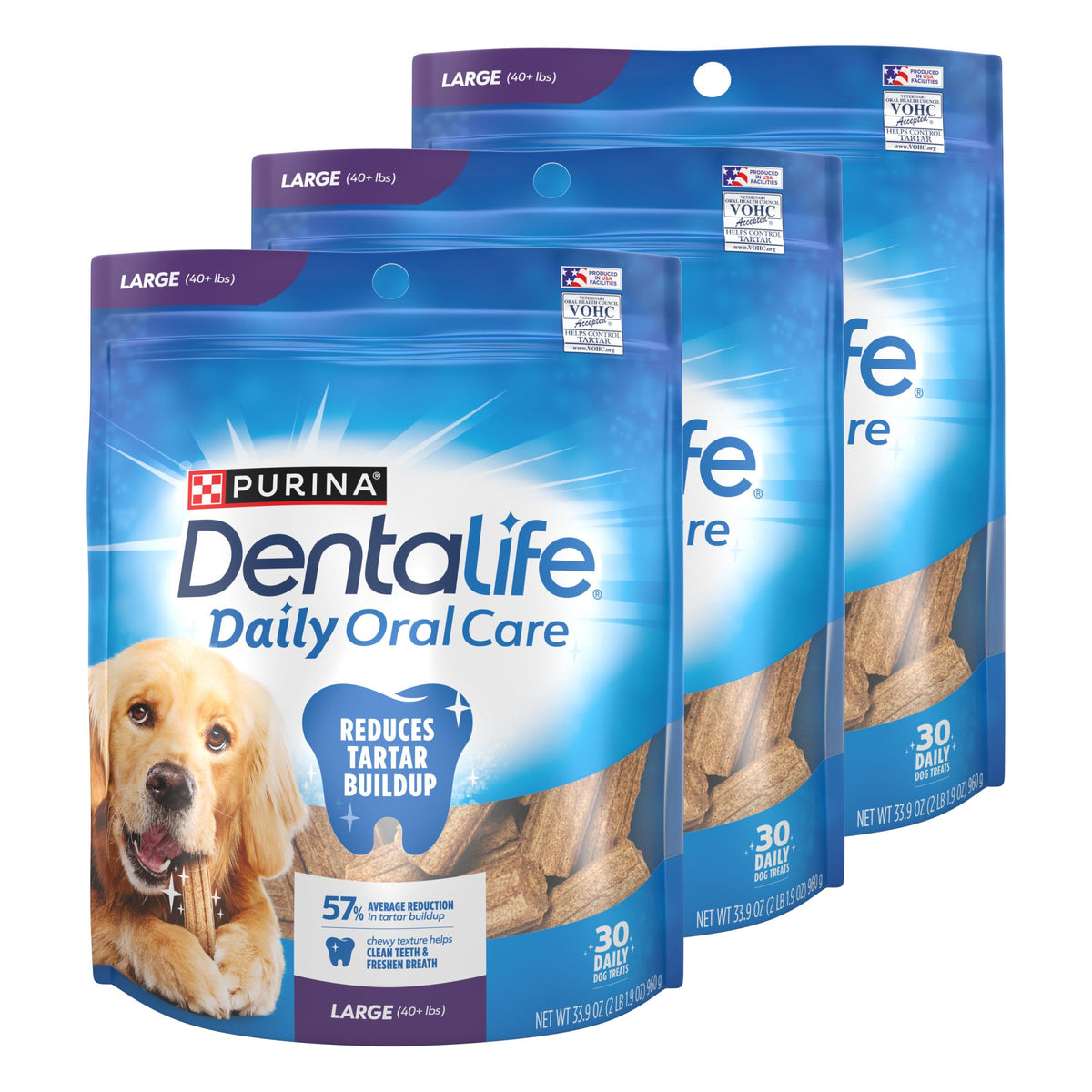 Dentalife bocadillos dentales para perro grande: limpieza de dientes y aliento fresco
