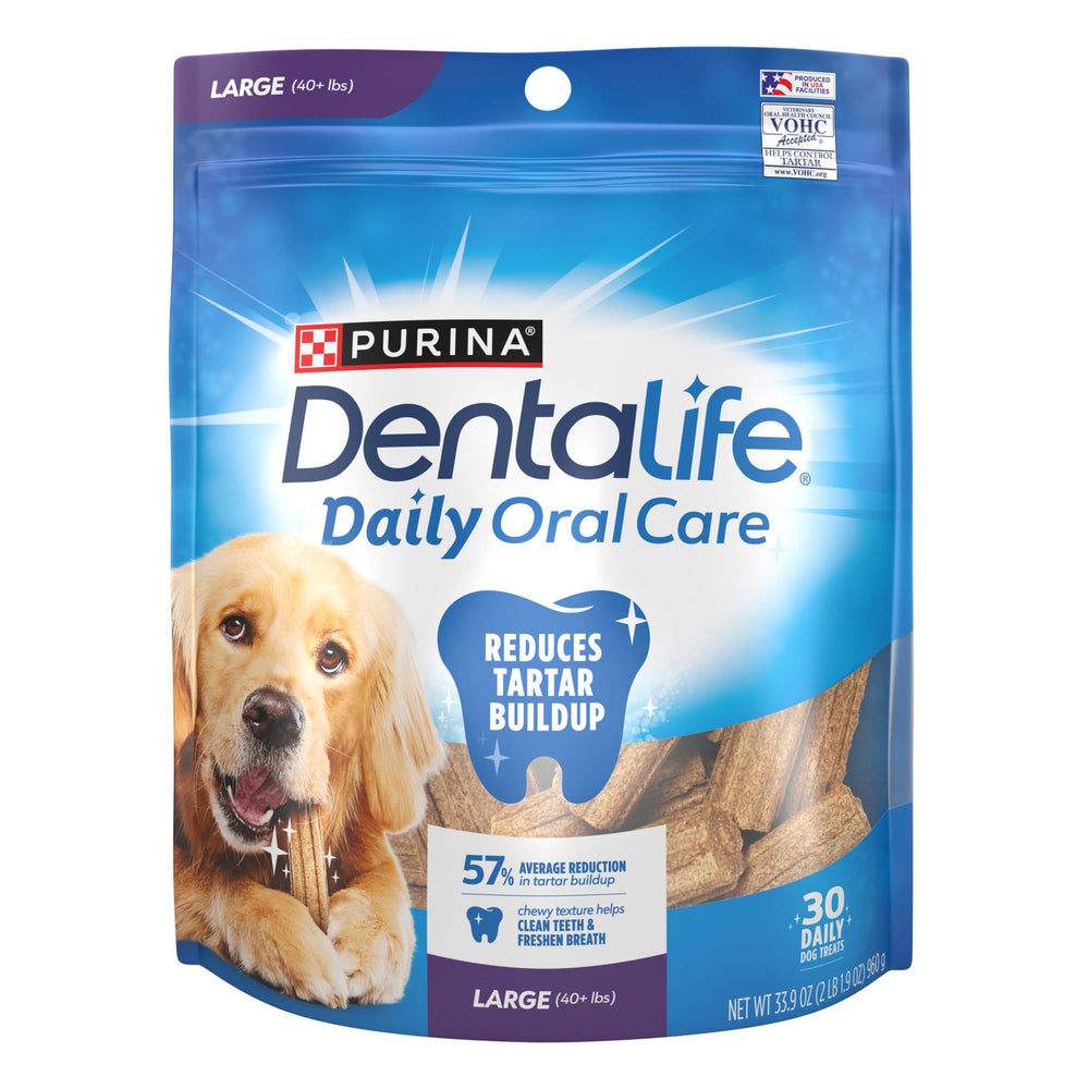 DentaLife paquete con cierre hermético para conservar frescura.