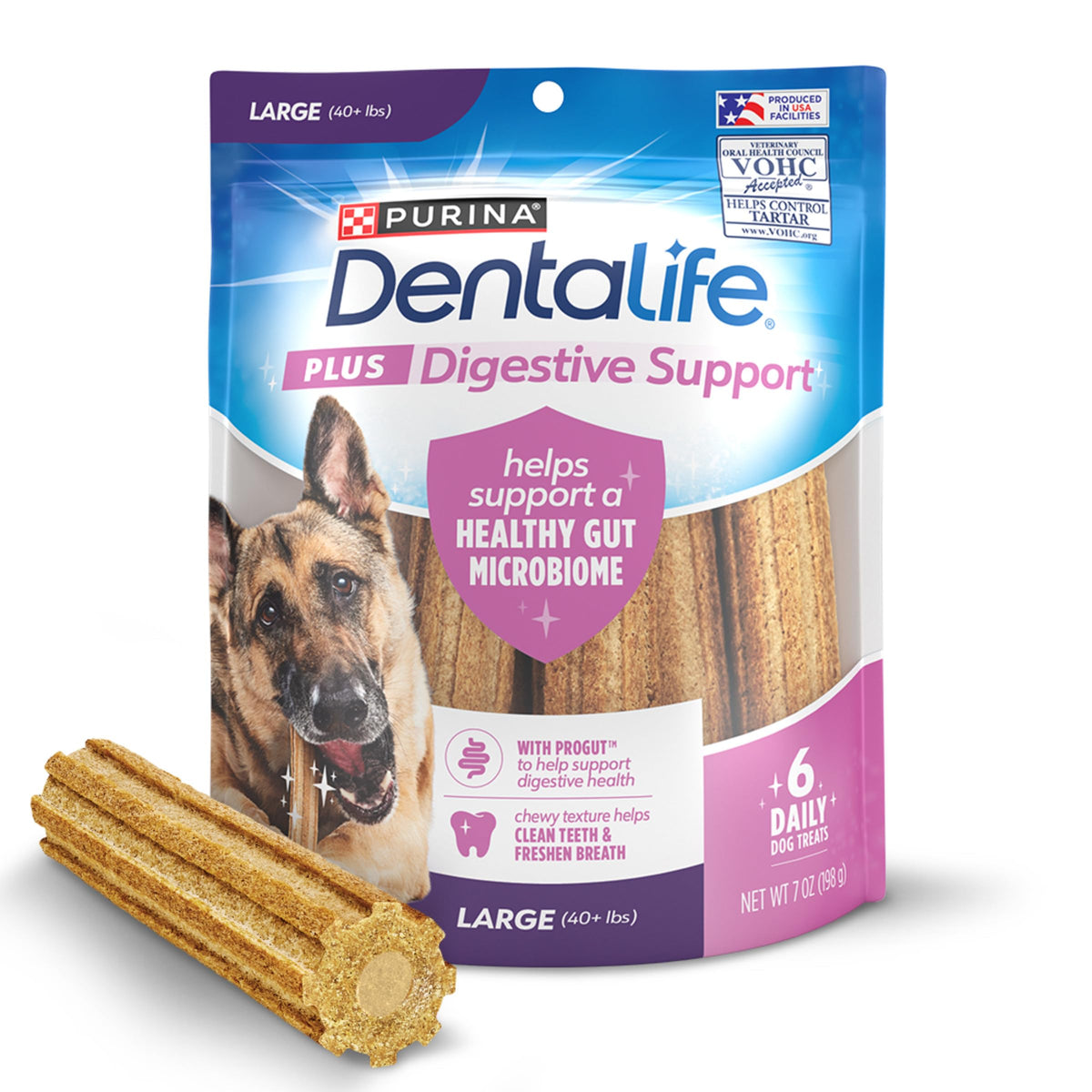 Dentalife Plus empaque de 7 oz recerrable para conservar frescura