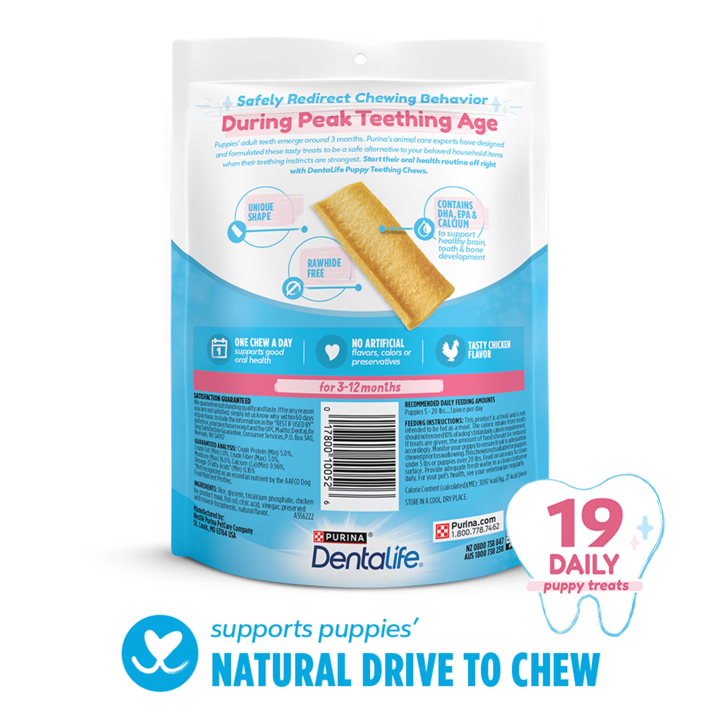 DentaLife apoya desarrollo cerebral y dientes durante la dentición.