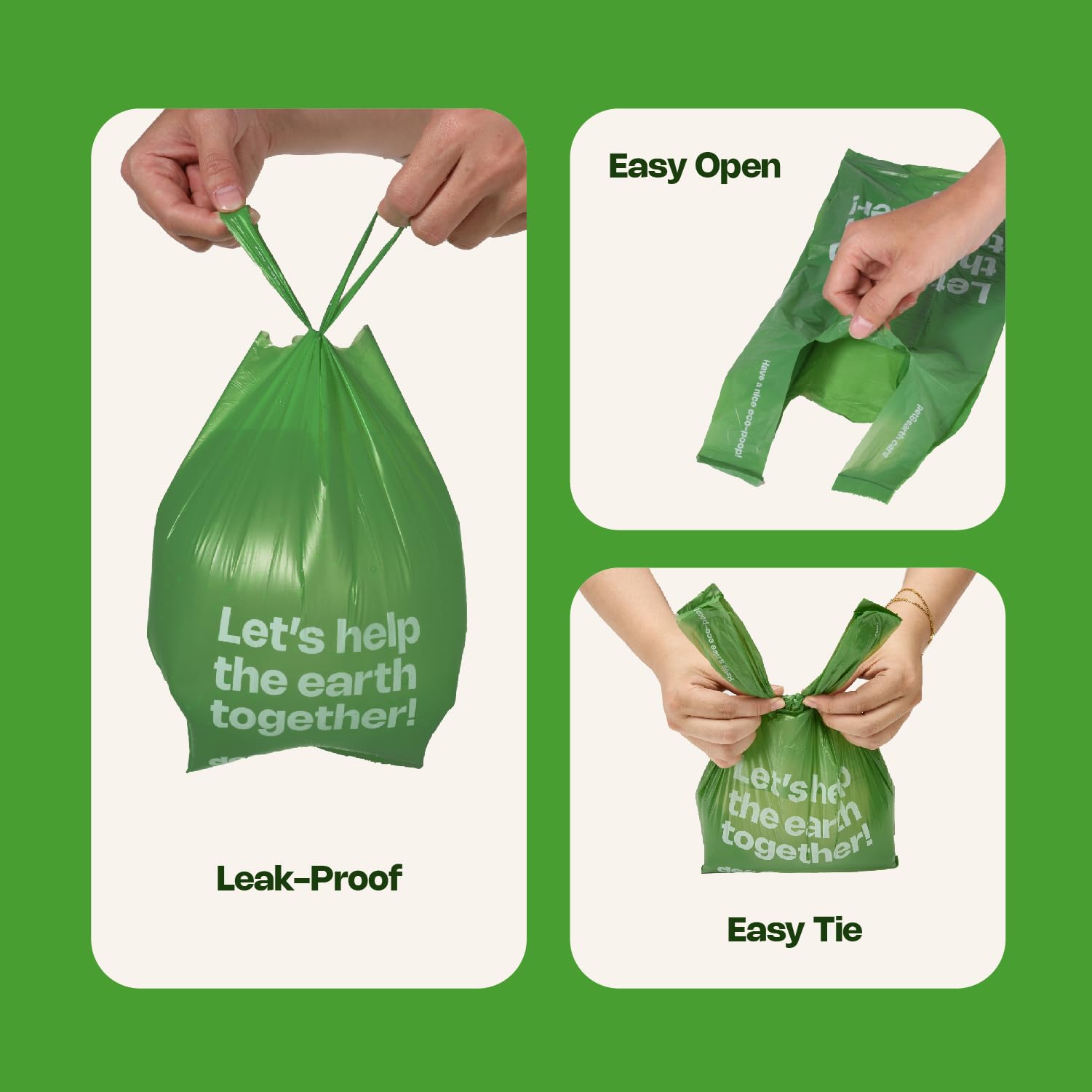 Deo Doo bolsas ecológicas hechas con maiz y reciclado.