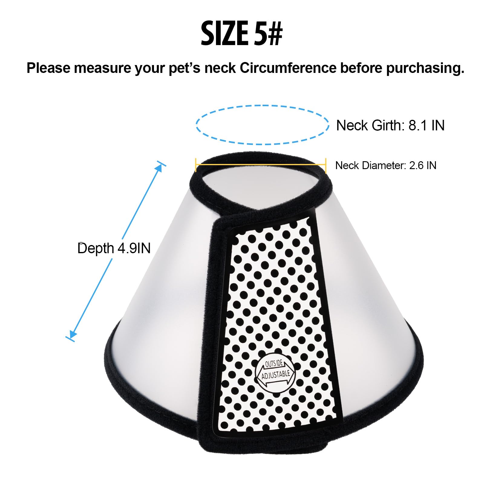 Depets cono con borde suave interior y exterior para mayor confort